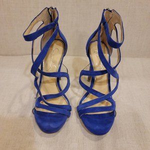 Jessica Simpson Roelyn, Cobalt Blue Lux Kid Suede